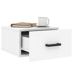 Tables de chevet murales 2 pcs blanc 35x35x20 cm