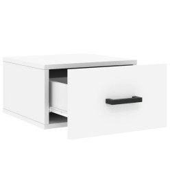 Tables de chevet murales 2 pcs blanc 35x35x20 cm