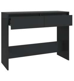 Table console Noir 100x35x76,5 cm Aggloméré