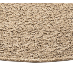 Tapis 120 cm aspect jute intérieur et extérieur