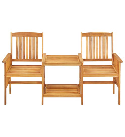 Chaises de jardin avec table à thé 159x61x92 cm Bois d'acacia