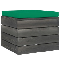 Salon palette de jardin 4 pcs avec coussins Bois de pin massif