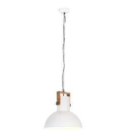 Lampe suspendue industrielle 25 W Blanc Rond Manguier 52 cm E27