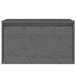 Armoire murale Gris 60x30x35 cm Bois de pin massif