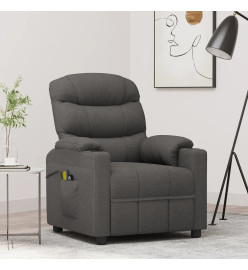 Fauteuil électrique de massage Gris foncé Tissu