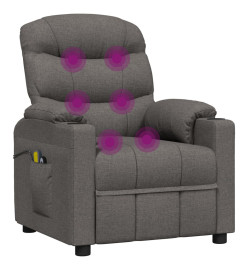 Fauteuil électrique de massage Gris foncé Tissu