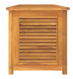 Boîte de rangement jardin et sac 175x50x53 cm bois massif teck