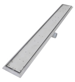 Drain de douche linéaire 2 pc 1030 x 140 mm Acier inoxydable