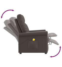 Fauteuil de massage Marron Similicuir