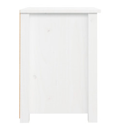 Tables de chevet 2 pcs Blanc 40x35x49 cm Bois de pin massif