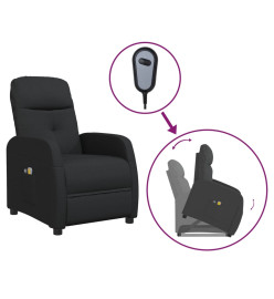 Fauteuil de massage Noir Tissu