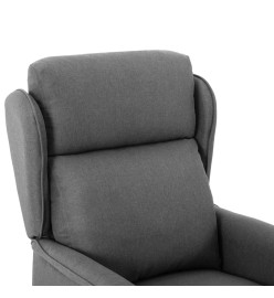 Fauteuil inclinable Gris clair Tissu