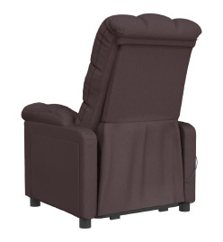 Fauteuil de massage Marron foncé Tissu