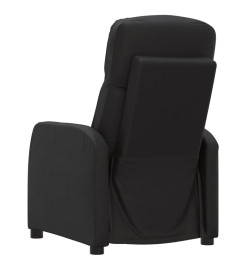 Fauteuil électrique de massage Noir Similicuir