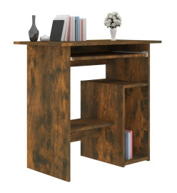 Bureau Chêne fumé 80x45x74 cm Bois d'ingénierie