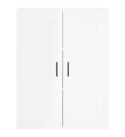 Armoire murale blanc brillant 69,5x34x90 cm bois d'ingénierie