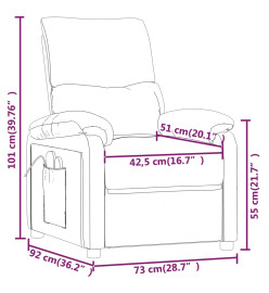 Fauteuil de massage Crème Tissu