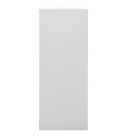 Armoire de bureau Gris clair 90x40x102 cm Acier