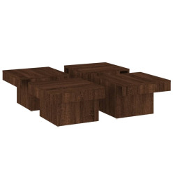 Table basse Chêne marron 90x90x28 cm Bois d'ingénierie