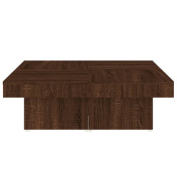 Table basse Chêne marron 90x90x28 cm Bois d'ingénierie