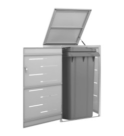 Abri pour poubelle 69x77,5x115 cm Inox