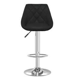 Tabourets de bar lot de 2 noir similicuir