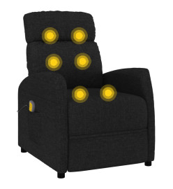 Fauteuil de massage Noir Tissu