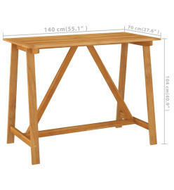 Ensemble de bar de jardin avec coussins 7 pcs Noir