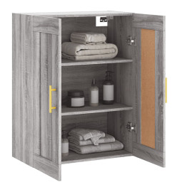 Armoire murale sonoma gris 69,5x34x90 cm bois d'ingénierie