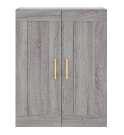 Armoire murale sonoma gris 69,5x34x90 cm bois d'ingénierie