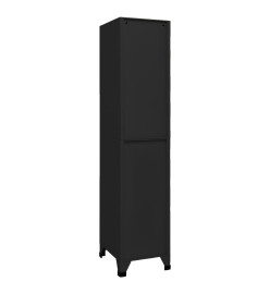 Armoire à casiers Noir 38x45x180 cm Acier