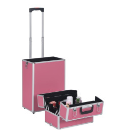 Chariot de maquillage Aluminium Rose