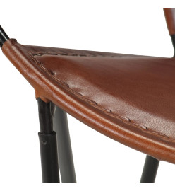 Chaise Marron Cuir véritable