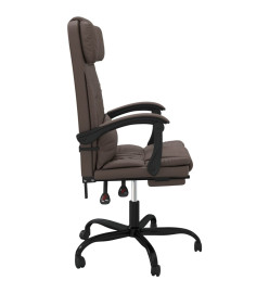 Fauteuil inclinable de bureau Marron Similicuir