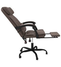 Fauteuil inclinable de bureau Marron Similicuir