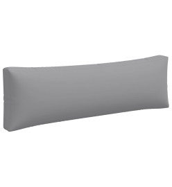 Coussins de palette 3 pcs gris tissu