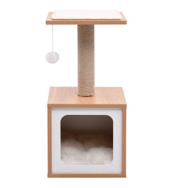 Arbre à chat avec tapis à gratter en sisal 62 cm