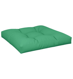 Coussin de palette vert 70x70x12 cm tissu