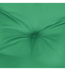 Coussin de palette vert 70x70x12 cm tissu