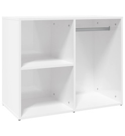 Armoire de dressing Blanc brillant 80x40x65cm Bois d'ingénierie