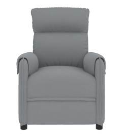 Fauteuil de massage inclinable Gris clair Tissu