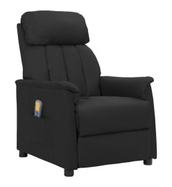 Fauteuil de massage Noir Similicuir