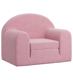 Canapé-lit pour enfants Rose Peluche douce