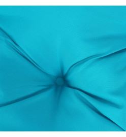 Coussin de banc de jardin turquoise 120x50x7 cm tissu