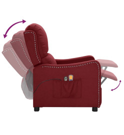 Fauteuil électrique de massage Bordeaux Tissu