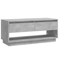 Meuble TV Gris béton 102x41x44 cm Aggloméré