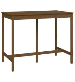 Table de bar Marron miel 140x80x110 cm Bois massif de pin