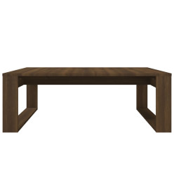 Table basse Chêne marron 100x100x35 cm Bois d'ingénierie