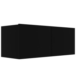 Meubles TV 4 pcs Noir 80x30x30 cm Aggloméré