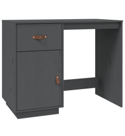 Bureau Gris 95x50x75 cm Bois massif de pin